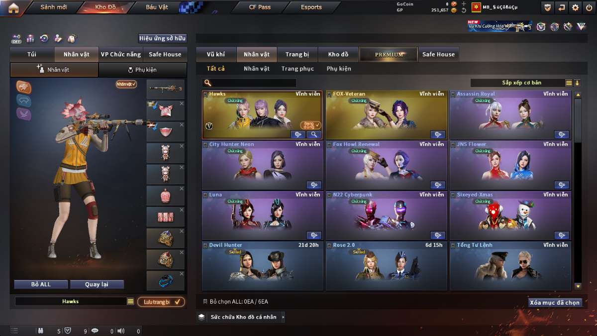 shop acc cf uy tin gia re